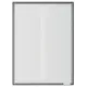 Infolomme A4, Statisk festing, Stående/liggende,Grå kant, Transparent