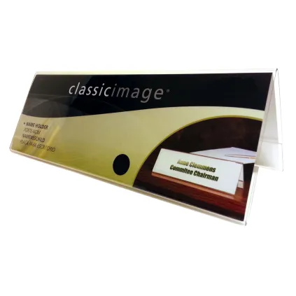 Navneskilt Bord A6 52x148mm Akryl