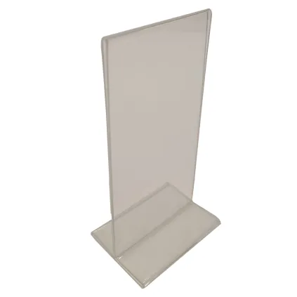 Brosjyre-/menyholder A6/A5,B:105 H:210mm, 2mm, rett"T"