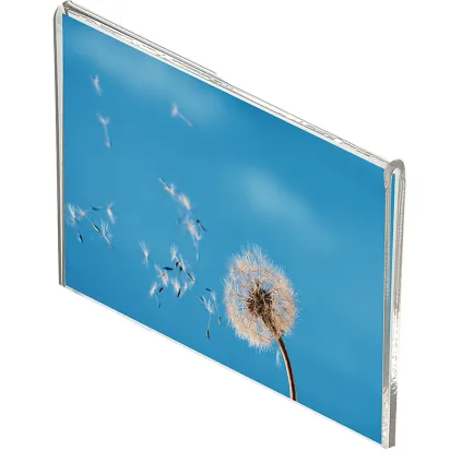 Brosjyre-/menyholder A3, 2mm,Dobbel Acryl,Liggende