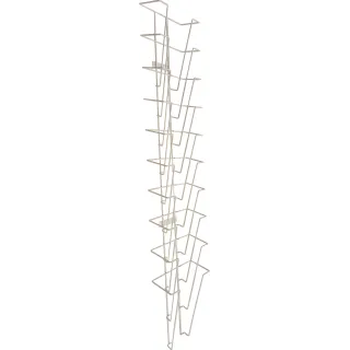 Brosjyrestativ vegg 10xA4,Hvit