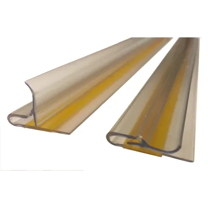 Plakatlist m/ klemlist, 840mm,selvklebende,Transp