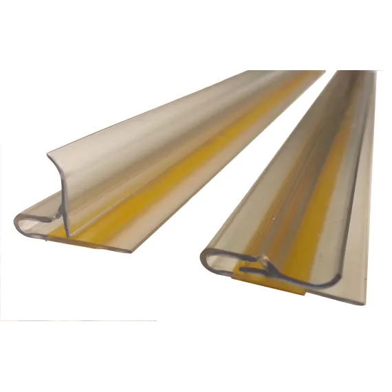 Plakatlist m/ klemlist, 297mm,selvklebende,Transp