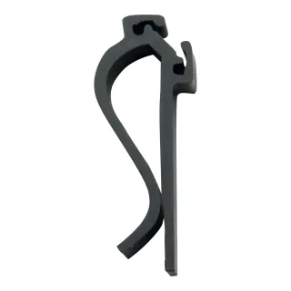 Plakatholder m/ klips for ferskvare, Sort