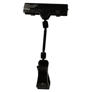 Plakatholder, stor klype, 50mm stang, 80mm klype, Sort