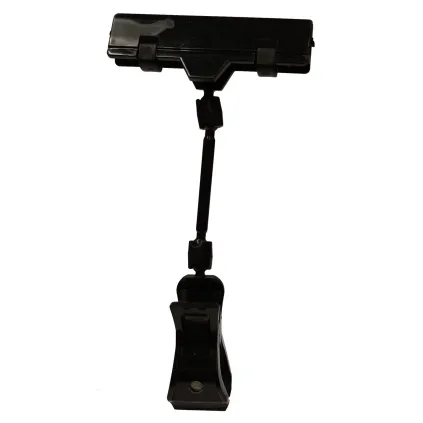 Plakatholder, stor klype, 50mm stang, 80mm klype, Sort