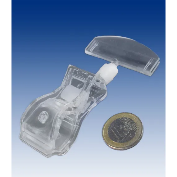 Plakatholder Stor klype,50mm holder, Transp