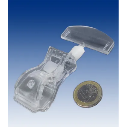 Plakatholder Stor klype,50mm holder, Transp