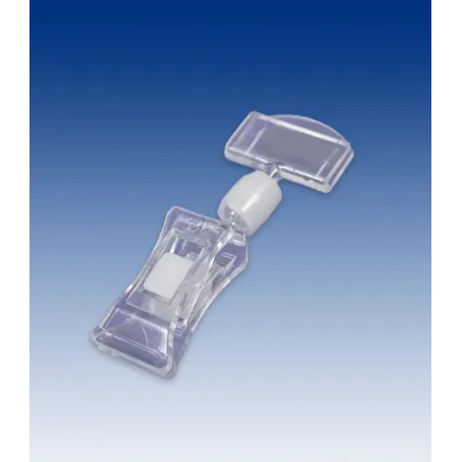 Plakatholder Liten klype,27mm holder, Transp