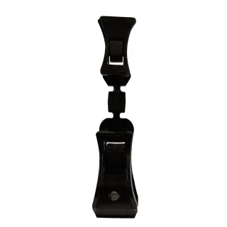 Plakatholder, stor klype, Liten klype, Sort