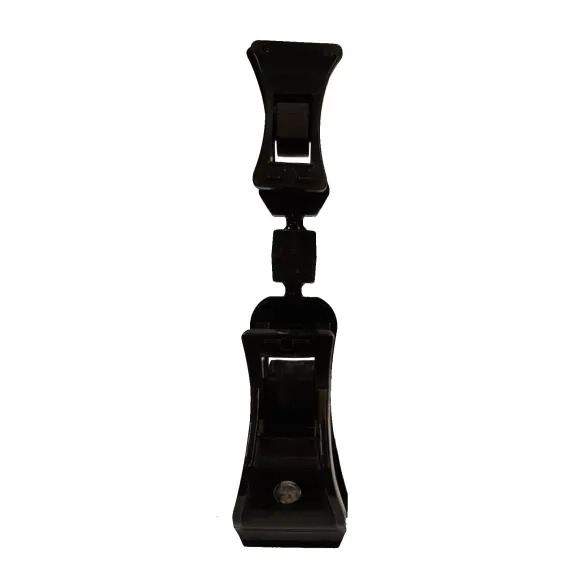 Plakatholder, stor klype, Liten klype, Sort