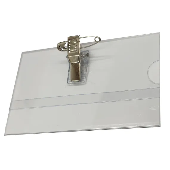 Visittkortholder 55x90mm m/nål og krokodilleklype