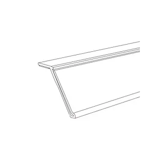 Hyllekantlist HE 39x790mm Hvit