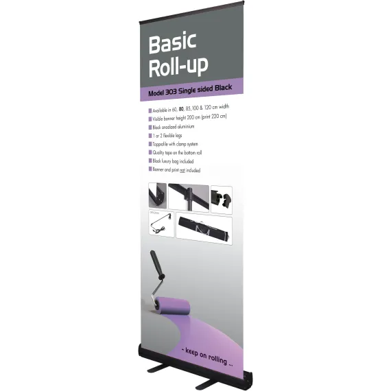 Roll Up Basic 80x200 Svart