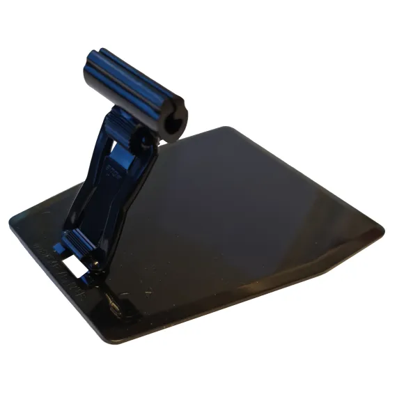 Plakatholder, stor flat fot, 40mm mellomstykke, 30mm holder, Sort