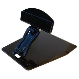 Plakatholder, stor flat fot, 40mm mellomstykke, 50mm holder, Sort