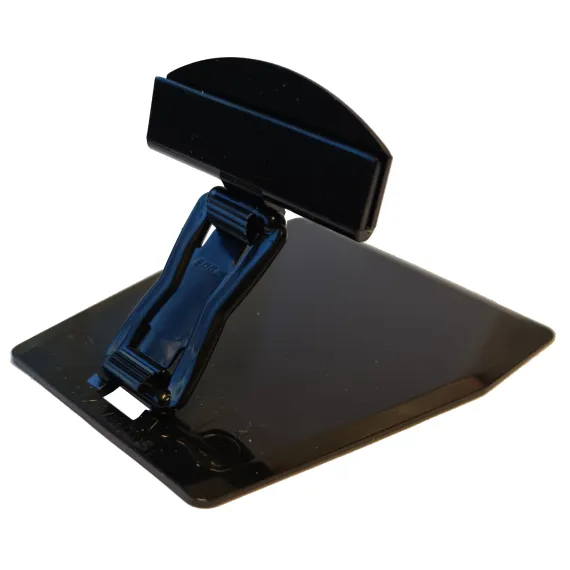 Plakatholder, stor flat fot, 40mm mellomstykke, 50mm holder, Sort