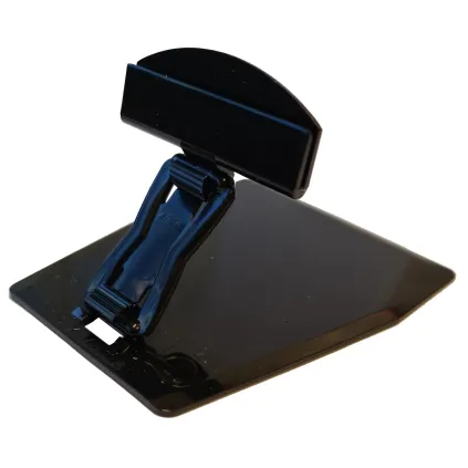 Plakatholder, stor flat fot, 40mm mellomstykke, 50mm holder, Sort