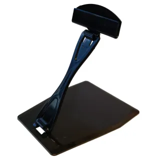 Plakatholder, stor flat fot, 90mm mellomstykke, 50mm holder, Sort