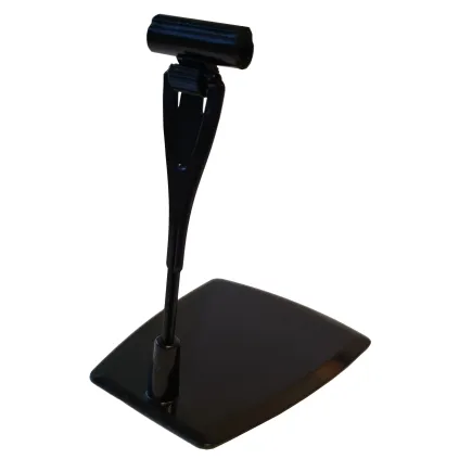 Plakatholder, stor flat fot, 95mm pigg, 30mm holder, Sort