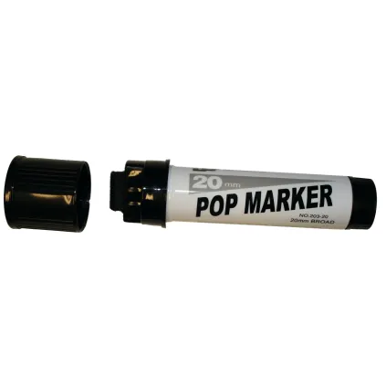 Tusj POP Marker Påfyllbar 20mm, Sort
