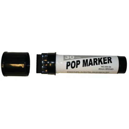 Tusj POP Marker Påfyllbar 30mm, Sort