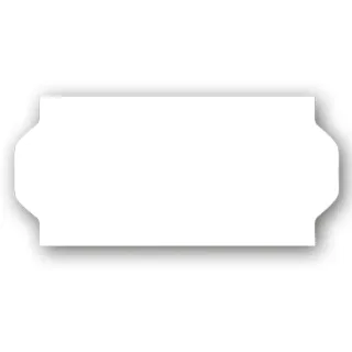 Etikett 26x12 - Hvit Fryselim