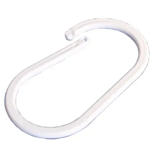 Koblingsring Oval, 20mm, Hvit