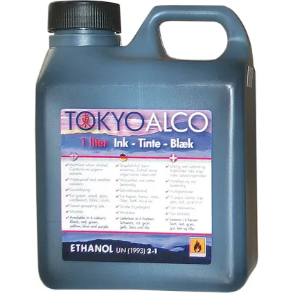 Tusjvæske Tokyo Alco Sort 1ltr