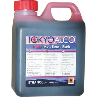 Tusjvæske Tokyo Alco Rød 1ltr