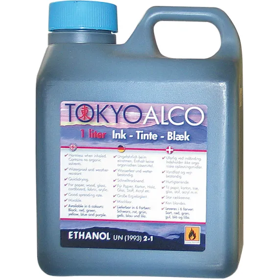 Tusjvæske Tokyo Alco Blå 1ltr