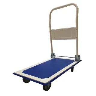 Transportvogn sammenleggbar, 73 x 48 cm, Max 150kg, Hvit/Blå