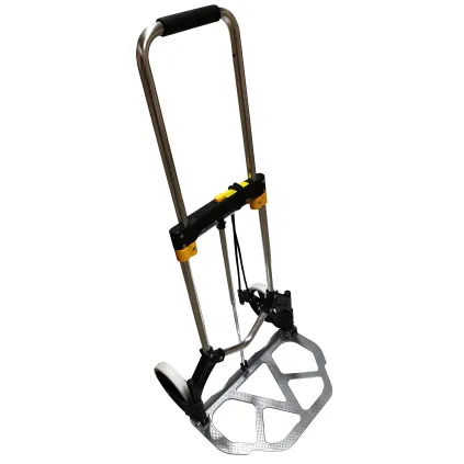 Sekkevogn sammenleggbar, Max 80 kg, Sølv/Sort