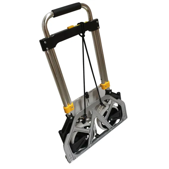 Sekkevogn sammenleggbar, Max 80 kg, Sølv/Sort