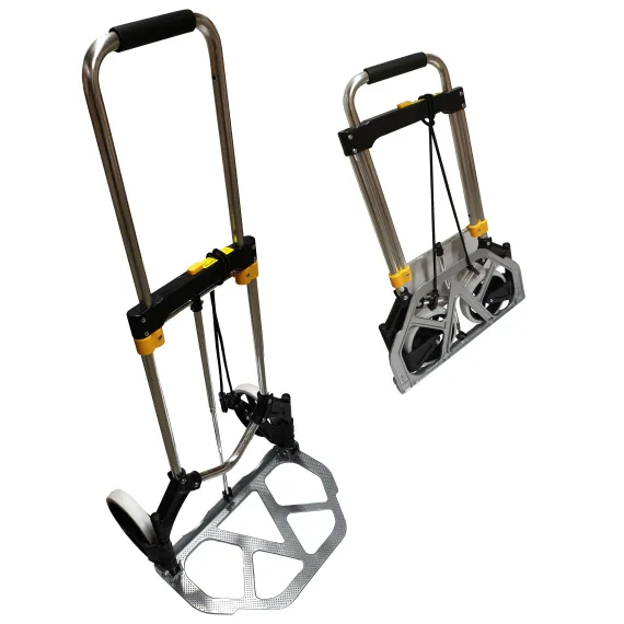 Sekkevogn sammenleggbar, Max 80 kg, Sølv/Sort