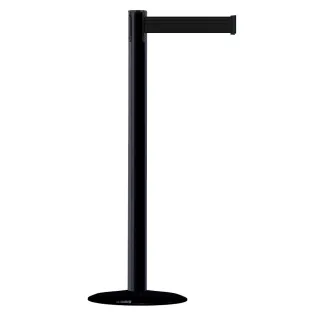 Sperreband Tensa,Gulv,3,65m Sort Band,Sort stolpe