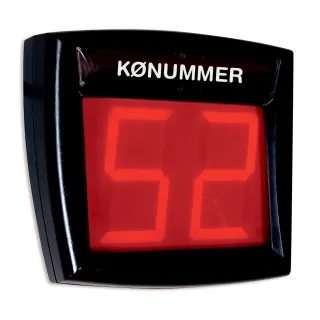 Kønummerdisplay VD1,m/mulighet inntil 6 slavedisplayer