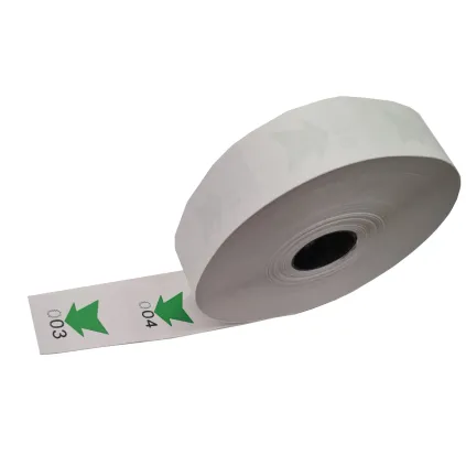 Kønummerlapp for fremtrekk,Hvit,Grønn pil, 4000stk