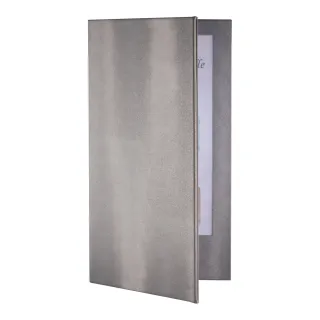 Menymappe LED,dobbel lang A4H/A5B,Sølv