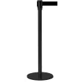 Sperrebånd DSE Gulv, 3,0m Sort bånd, Sortlakkert stolpe