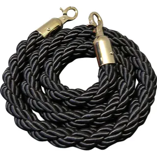 Sperrebånd, Sort tau, Gull i ender, 1,5m