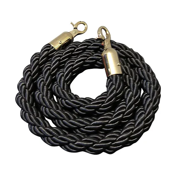 Sperrebånd, Sort tau, Gull i ender, 1,5m