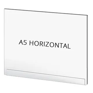 Sperrebånd Akryl lomme, A5 Liggende, for stolpe