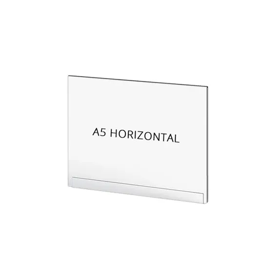 Sperrebånd Akryl lomme, A5 Liggende, for stolpe