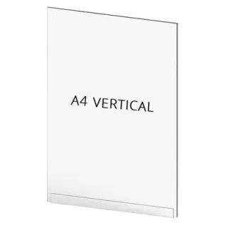 Sperrebånd Akryl lomme, A4 Stående, for stolpe