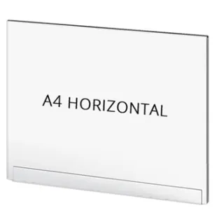 Sperrebånd Akryl lomme, A4 Liggende, for stolpe