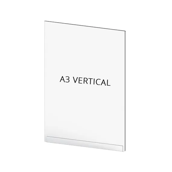 Sperrebånd Akryl lomme, A3 Stående, for stolpe