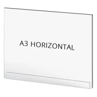 Sperrebånd Akryl lomme, A3 Liggende, for stolpe