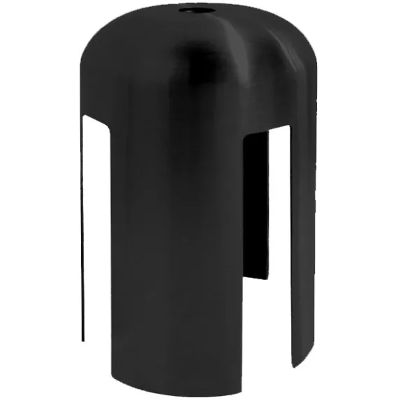 Sperrebånd, Toppfeste for Akryl ramme, Sort Beltestolpe