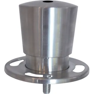 Sperrebånd, Toppfeste for Akryl ramme, Stål Taustolpe